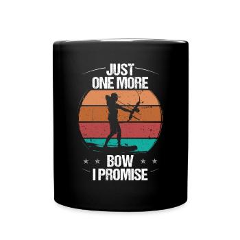 Pêche à l’arc Juste un arc de plus je promets Bowhunter - Mug uni - noir - Devant
