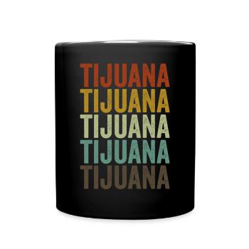 Tijuana Mexique Rétro Vintage - Mug uni - noir - Devant