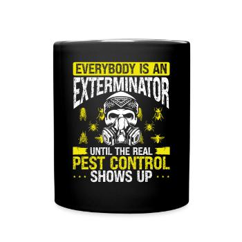 Pest Control Technician Pest Controller - Full Colour Mug - black - Front