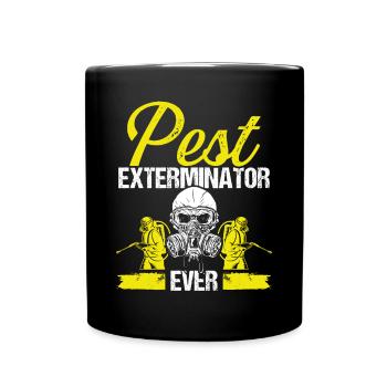 Pest Control Technician Pest Controller - Full Colour Mug - black - Front