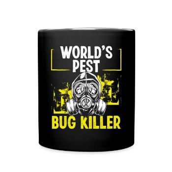 Pest Control Technician Worlds Pest Bug Killer - Tasse einfarbig - Schwarz - Vorne