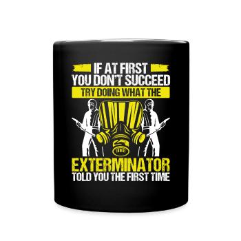 Pest Control Worker Animal Control Officer - Tasse einfarbig - Schwarz - Vorne