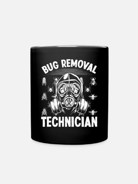 Pest Control Worker Animal Control Bug Killer - Tasse einfarbig - Schwarz