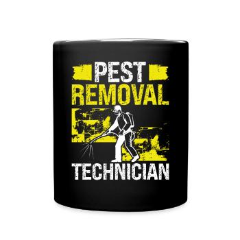 Pest Removal Technician Pest Control Worker Bugs - Tasse einfarbig - Schwarz - Vorne
