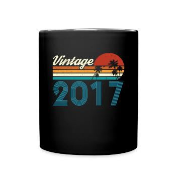 Vintage 2017 Vintage Anniversaire Rétro Vintage - Mug uni - noir - Devant