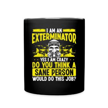 Pest Control Worker Animal Control Officer - Tasse einfarbig - Schwarz - Vorne