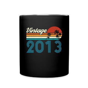 Vintage 2013 Vintage Anniversaire Rétro Vintage - Mug uni - noir - Devant
