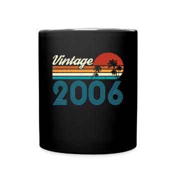 Vintage 2006 Vintage Anniversaire Rétro Vintage - Mug uni - noir - Devant