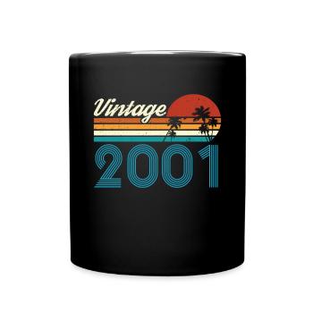 Vintage 2001 Vintage Anniversaire Rétro Vintage - Mug uni - noir - Devant