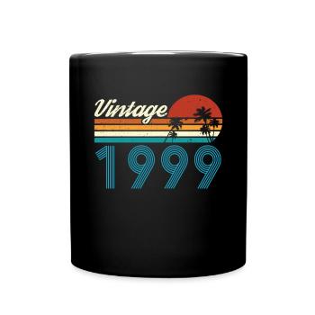 Vintage 1999 Vintage Geburtstag Retro Vintage - Tasse einfarbig - Schwarz - Vorne