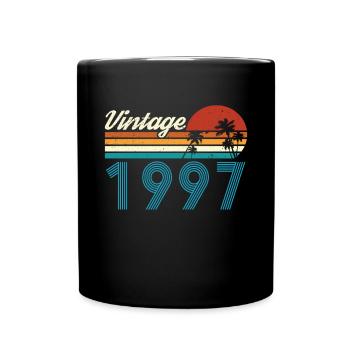 Vintage 1997 Vintage Anniversaire Rétro Vintage - Mug uni - noir - Devant