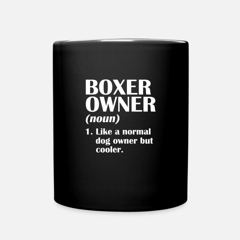 Boxer Chien Chien Allemand Boxer Cadeau - Mug uni - noir