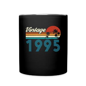 Vintage 1995 Vintage Anniversaire Rétro Vintage - Mug uni - noir - Devant