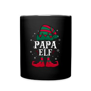 Papa Elf Noël - Mug uni - noir - Devant