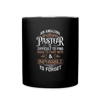 Ruhestand Pastor - Tasse einfarbig - Schwarz - Vorne