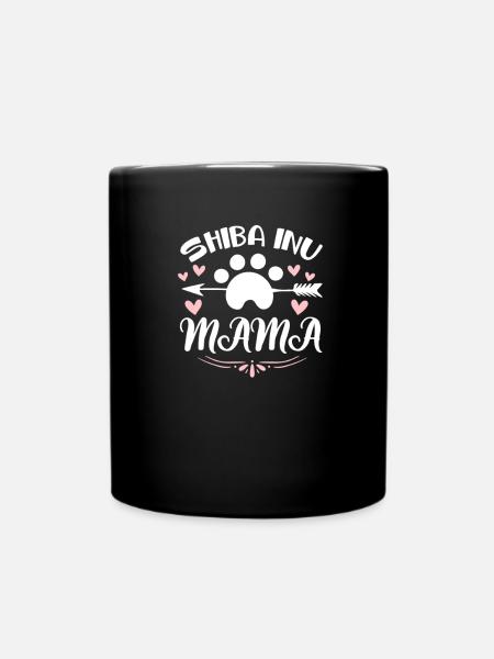 Shiba Inu - Tasse einfarbig - Schwarz