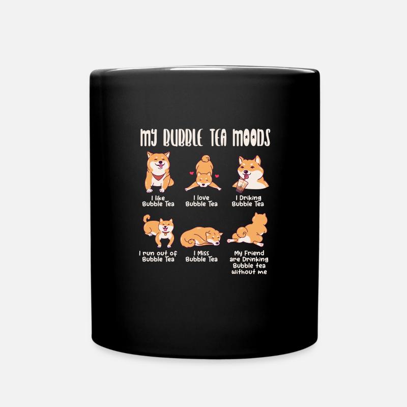 Shiba Inu - Tasse einfarbig - Schwarz