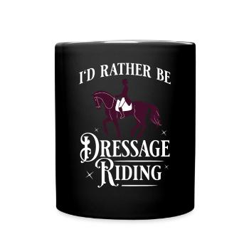Dressage Riding Horse Training Dressage - Full Colour Mug - black - Front
