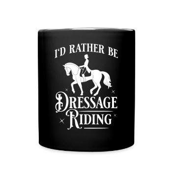 Dressage Équitation Équitation Dressage - Mug uni - noir - Devant