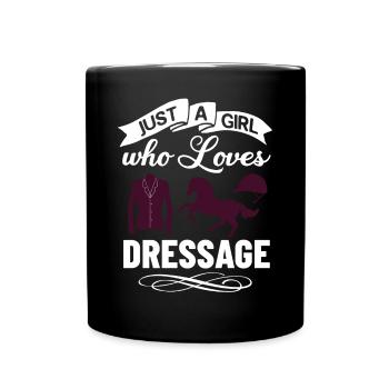 Dressage Riding Horse Training Dressage - Full Colour Mug - black - Front