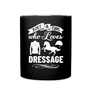 Dressage Riding Horse Training Dressage - Full Colour Mug - black - Front
