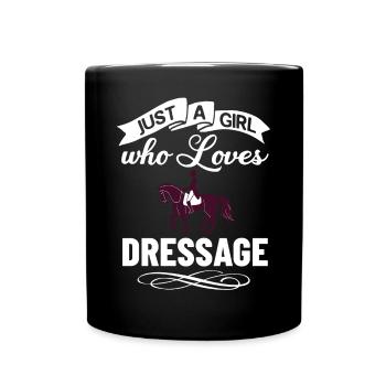 Dressage Riding Horse Training Dressage - Full Colour Mug - black - Front