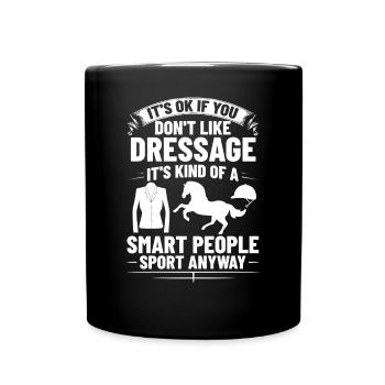 Dressage Riding Horse Training Dressage - Full Colour Mug - black - Front
