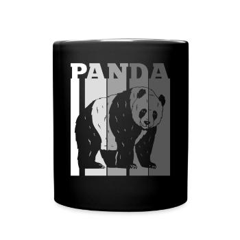 Panda - Mug uni - noir - Devant