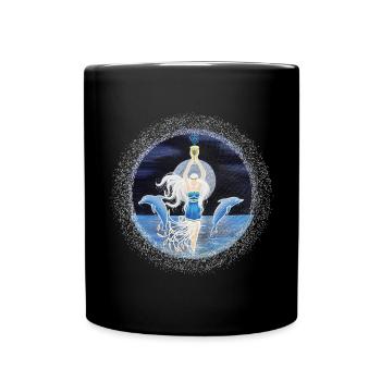Goddess of the Sea - Sonja Ariel von Staden - Full Colour Mug - black - Front