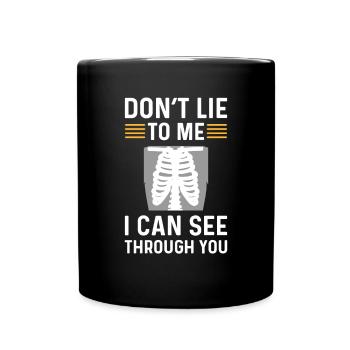 X-ray technician. X-ray assistant. Radiologist - Full Colour Mug - black - Front