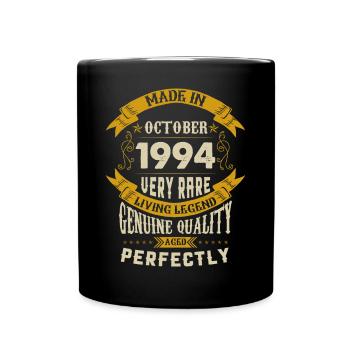 Octobre 1994 Vintage Anniversaire - Mug uni - noir - Devant