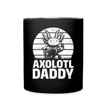 Axolotl Papa Axolotl Kawaii Axolotl Amoureux - Mug uni - noir - Devant
