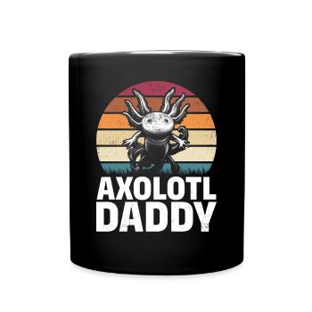Axolotl Papa Axolotl Amoureux Kawaii Axolotl - Mug uni - noir - Devant