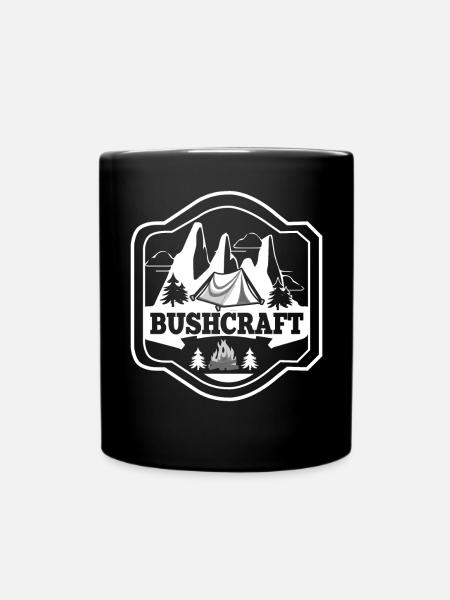 Bushcraft Survival Outdoor Wilderness Faune - Mug uni - noir