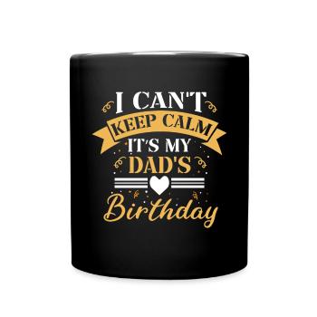 Je ne peux pas rester calme, c’est le - Mug uni - noir - Devant