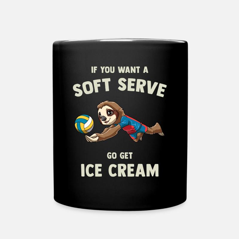 Wenn du ein Softeis willst, hol dir Eis - - Tasse einfarbig - Schwarz