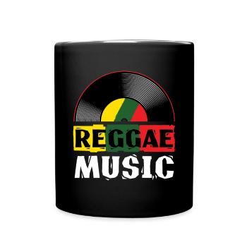 Reggae Music Jamaica Rasta Jamaican Roots Music - Tasse einfarbig - Schwarz - Vorne