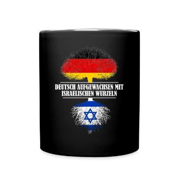 Deutsch mit israelischen Wurzeln - Tasse einfarbig - Schwarz - Vorne
