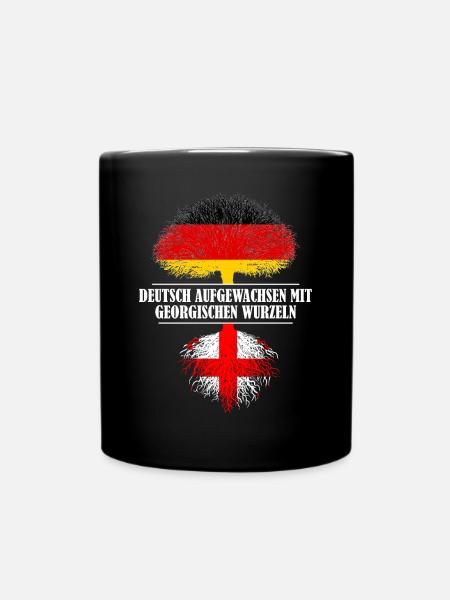 Deutsch mit georgischen Wurzeln - Tasse einfarbig - Schwarz