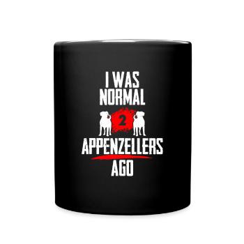 J’étais normal 2 Appenzellers avant - Mug uni - noir - Devant