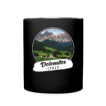 Dolomites Italie Souvenir - Mug uni - noir - Devant