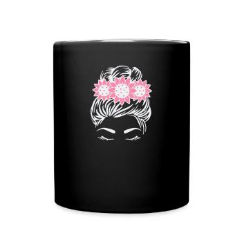 Beautiful Girl Awareness - Full Colour Mug - black - Front