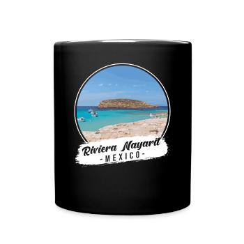 Riviera Nayarit Mexico Souvenir - Full Colour Mug - black - Front