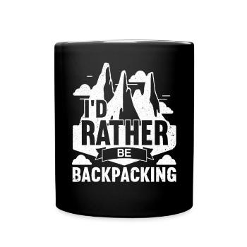 Camping en plein air Randonnée pédestre Randonnée pédestre - Mug uni - noir - Devant