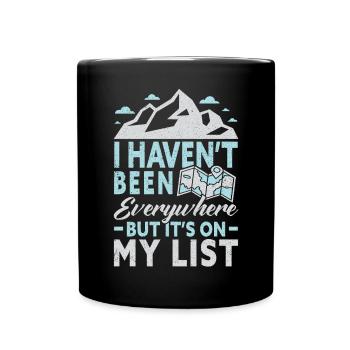 Camping en plein air Randonnée Backpacking - Mug uni - noir - Devant
