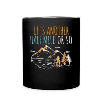 Camping en plein air Randonnée Backpacking - Mug uni - noir - Devant