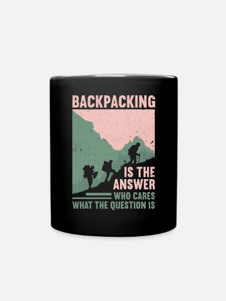 Outdoor Camping Wandern Backpacking - Tasse einfarbig - Schwarz