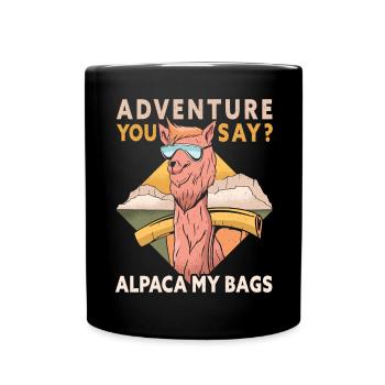 Camping en plein air Randonnée Backpacking - Mug uni - noir - Devant