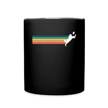 Vintage Retro Wild Receiver Shirt Geschenk - Tasse einfarbig - Schwarz - Vorne