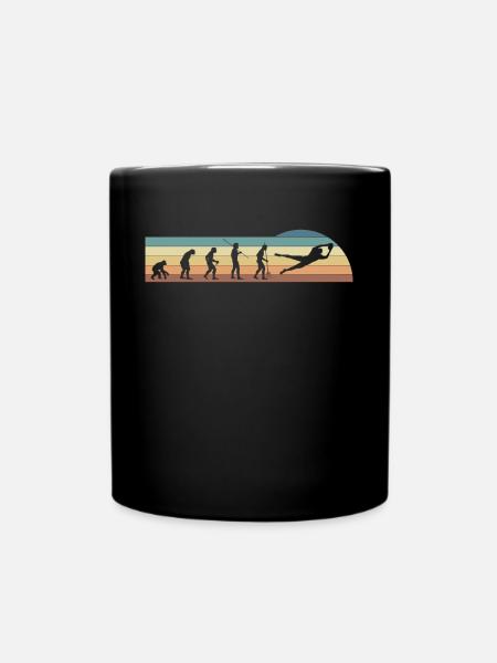Vintage Retro Wild Receiver Shirt Evolution - Mug uni - noir